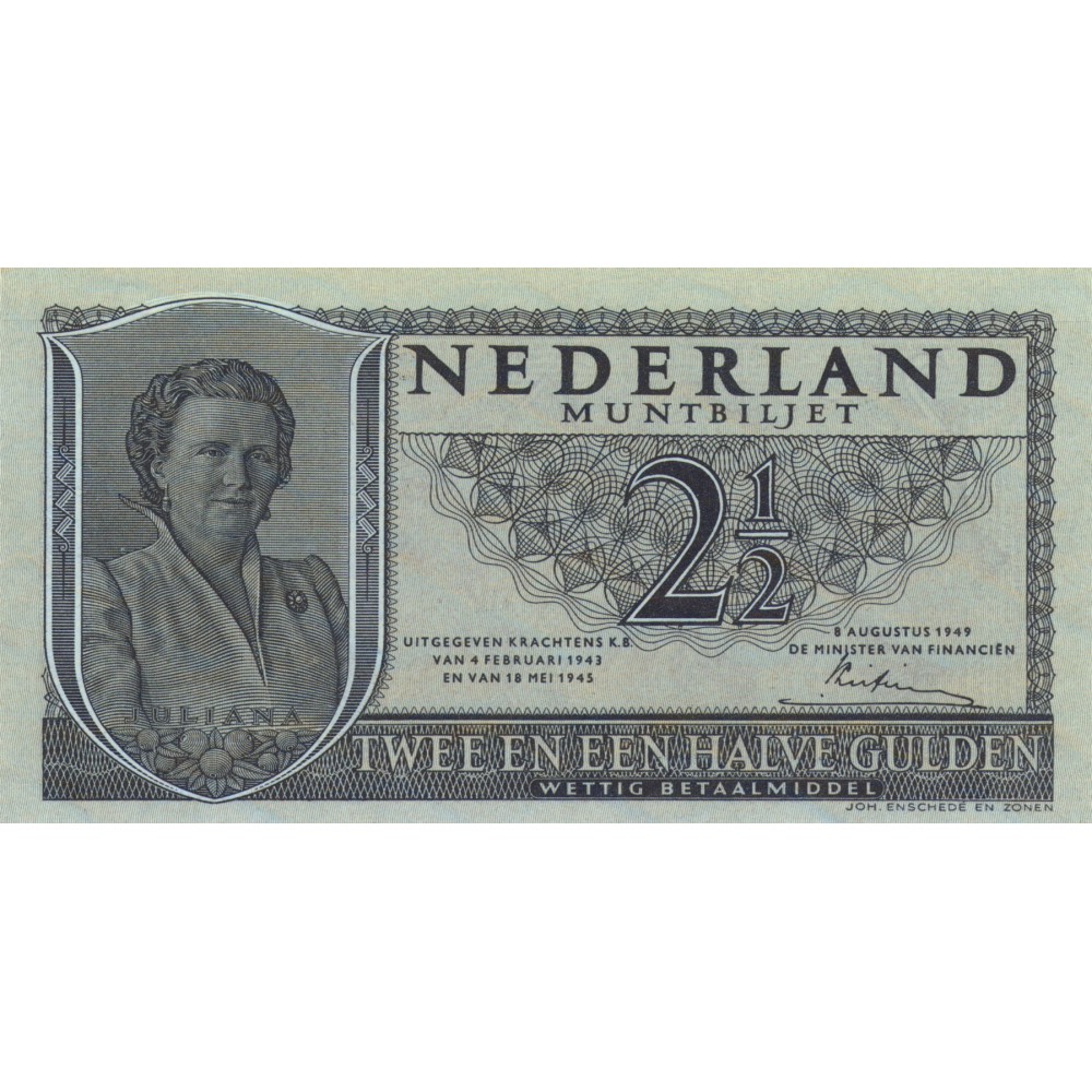 Nederland 2½ Gulden 1949 'Juliana'