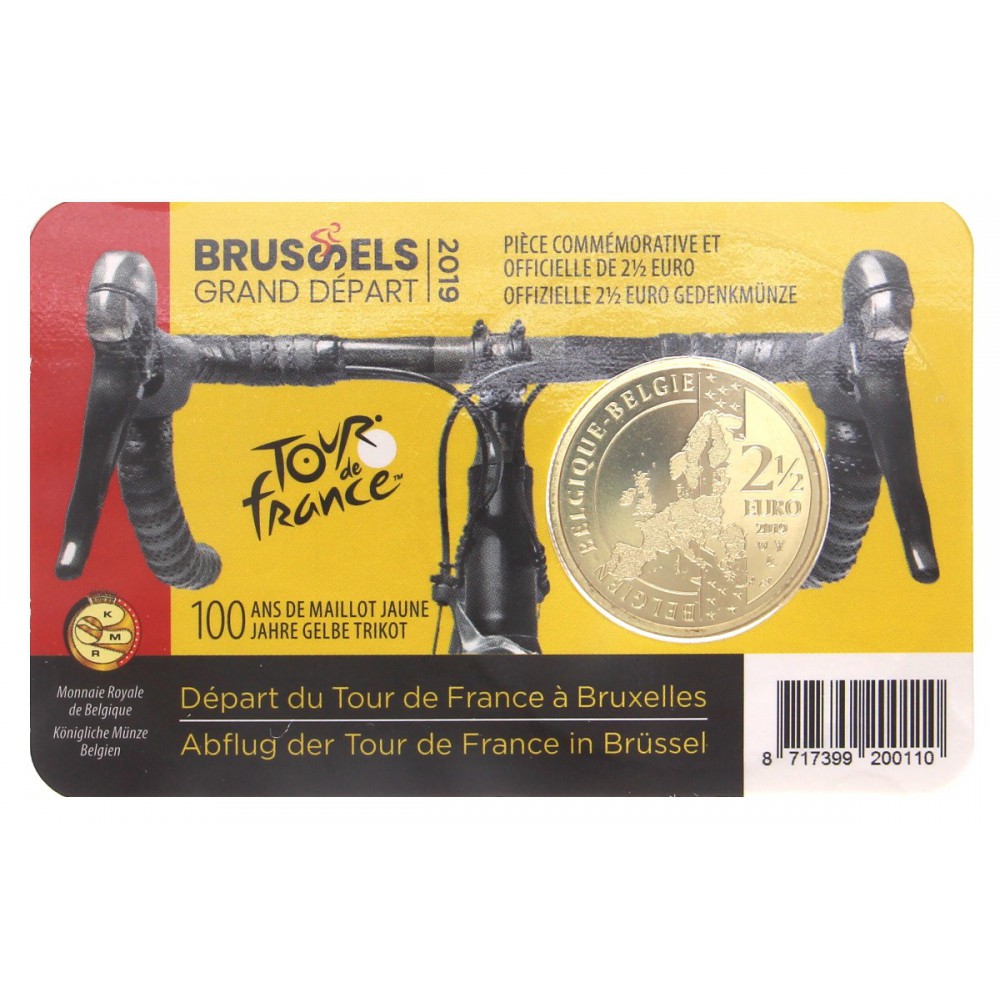 België 2½ euro 2019 'Tour de France' Ned/Eng tekst