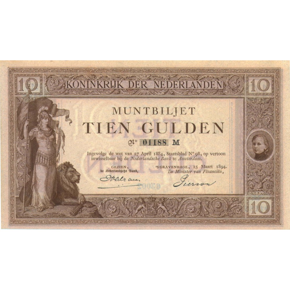 Nederland 10 Gulden 1894