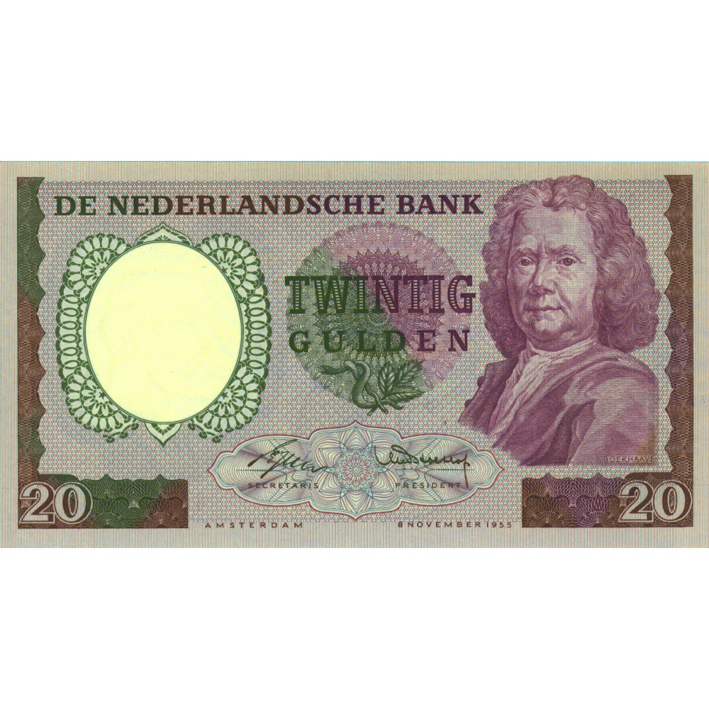 Nederland 20 Gulden 1955 'Boerhaave'