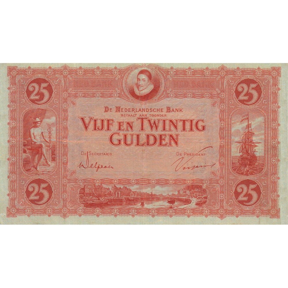 Nederland 25 Gulden 1921 'Willem van Oranje'