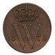 Koninkrijksmunten Nederland ½ cent 1870