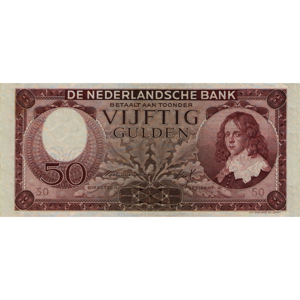 Nederland 50 gulden 1945 'Stadhouder Willem III'