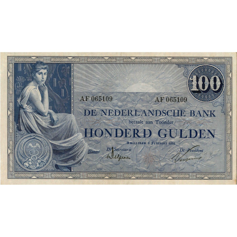 Nederland 100 Gulden 1921 'Grietje Seel'