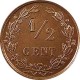 Koninkrijksmunten Nederland ½ cent 1885