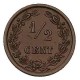 Koninkrijksmunten Nederland ½ cent 1901