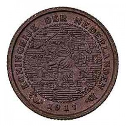 Koninkrijksmunten Nederland ½ cent 1917