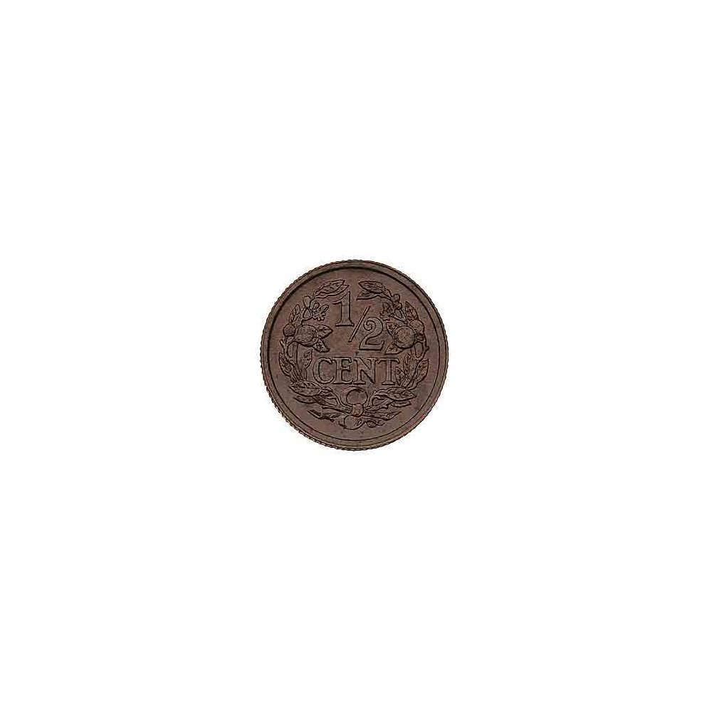 Koninkrijksmunten Nederland ½ cent 1921