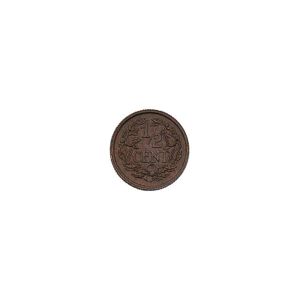 Koninkrijksmunten Nederland ½ cent 1928