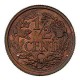 Koninkrijksmunten Nederland ½ cent 1938