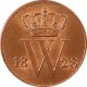 Koninkrijksmunten Nederland 1 cent 1828 B
