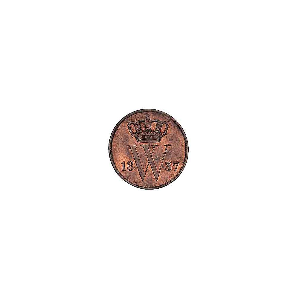 Koninkrijksmunten Nederland 1 cent 1837 U