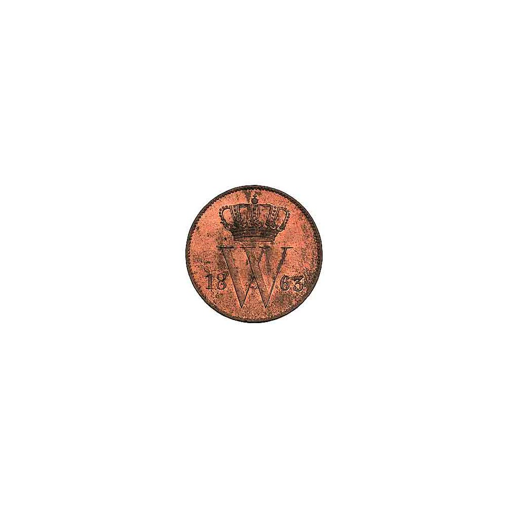 Koninkrijksmunten Nederland 1 cent 1863