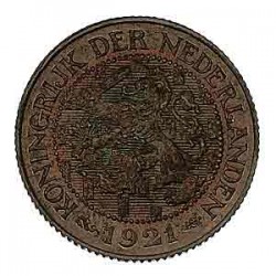 Koninkrijksmunten Nederland 1 cent 1921