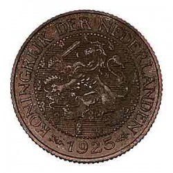 Koninkrijksmunten Nederland 1 cent 1925