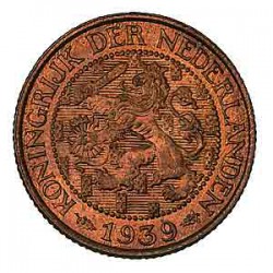 Koninkrijksmunten Nederland 1 cent 1939