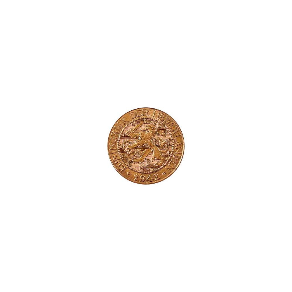 Koninkrijksmunten Nederland 1 cent 1942 PP