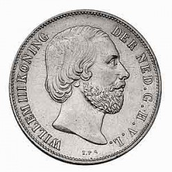 Koninkrijksmunten Nederland 1 gulden 1858