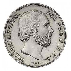 Koninkrijksmunten Nederland 1 gulden 1859