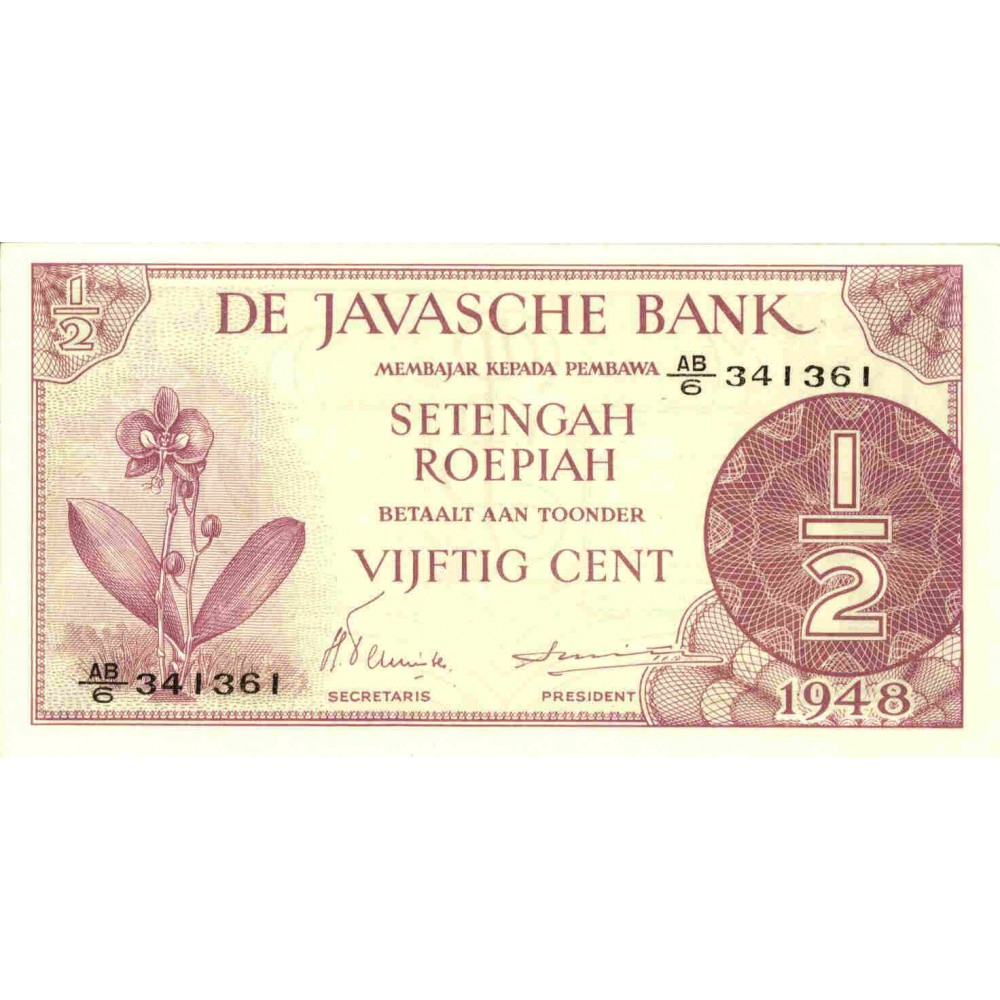 Nederlands Indië ½ gulden 1948