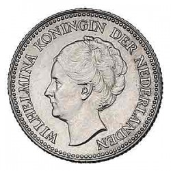 Koninkrijksmunten Nederland ½ gulden 1929 Pareltje onder de G