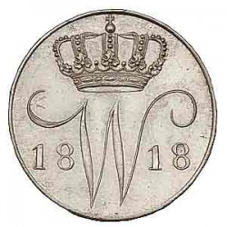 Koninkrijksmunten Nederland 5 cent 1818 U