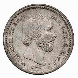 Koninkrijksmunten Nederland 5 cent 1859