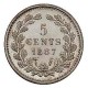 Koninkrijksmunten Nederland 5 cent 1887