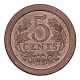 Koninkrijksmunten Nederland 5 cent 1908