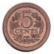Koninkrijksmunten Nederland 5 cent 1909