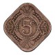Koninkrijksmunten Nederland 5 cent 1913