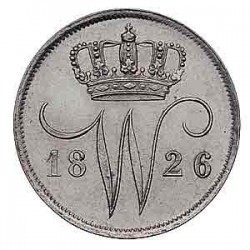Koninkrijksmunten Nederland 10 cent 1826 U