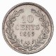 Koninkrijksmunten Nederland 10 cent 1849 zonder punt