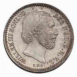 Koninkrijksmunten Nederland 10 cent 1855