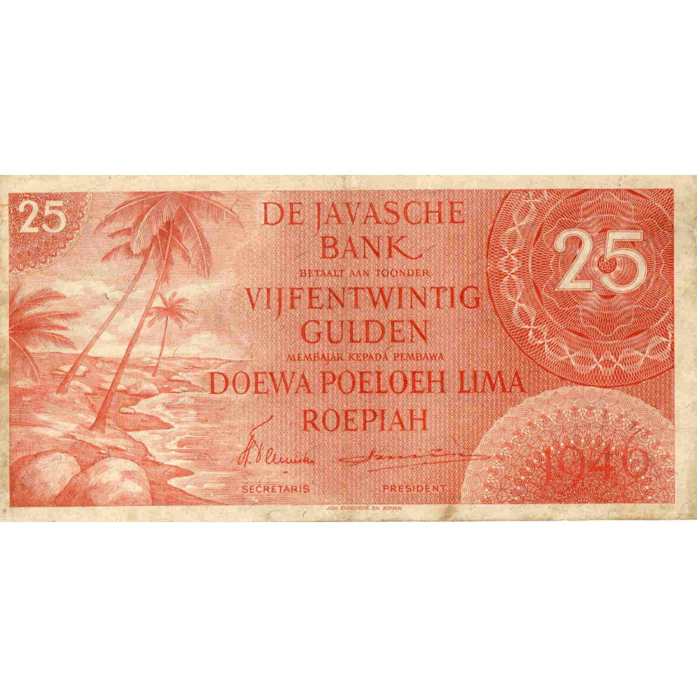 Nederlands Indië 25 gulden 1946