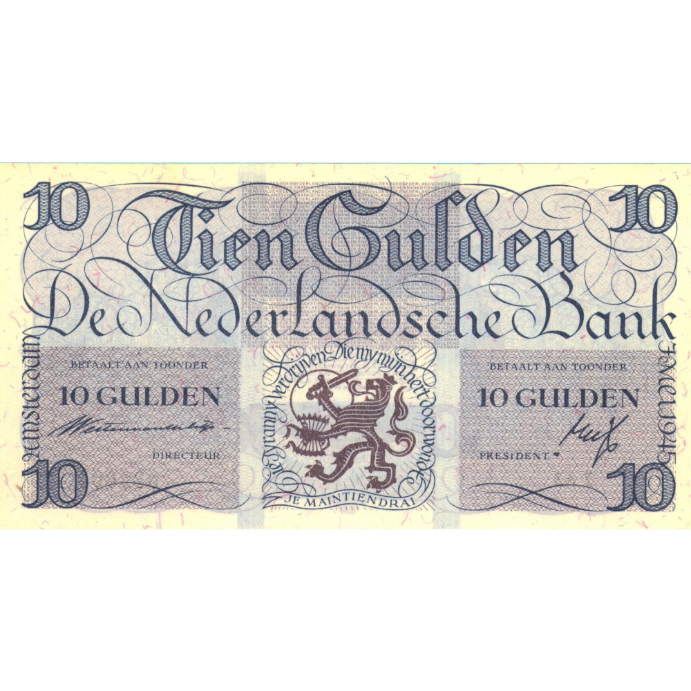 Nederland 10 Gulden 1945 I 'Lieftincktientje'