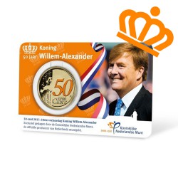 Nederland 50 jaar Koning Willem-Alexander 2017 in coincard. Uitverkocht