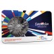Nederland 65 jaar Eurovisie Songfestival penning in coincard