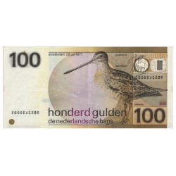 Nederland 100 Gulden 1977 'Snip' Misdruk