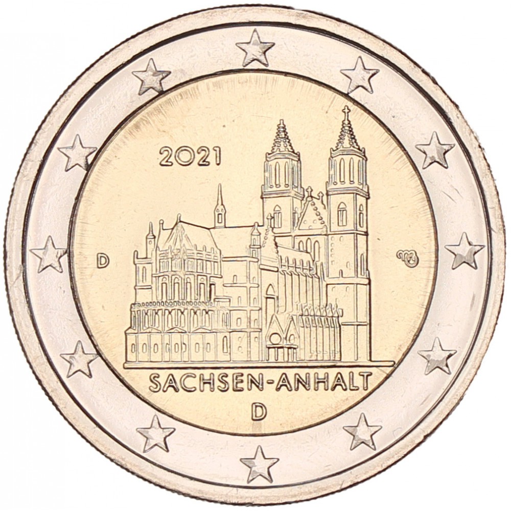 Duitsland 2 euro 2021 'Sachsen-Anhalt'