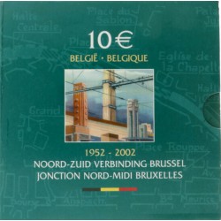 België 10 euro 2002 'Noord-Zuid verbinding Brussel'