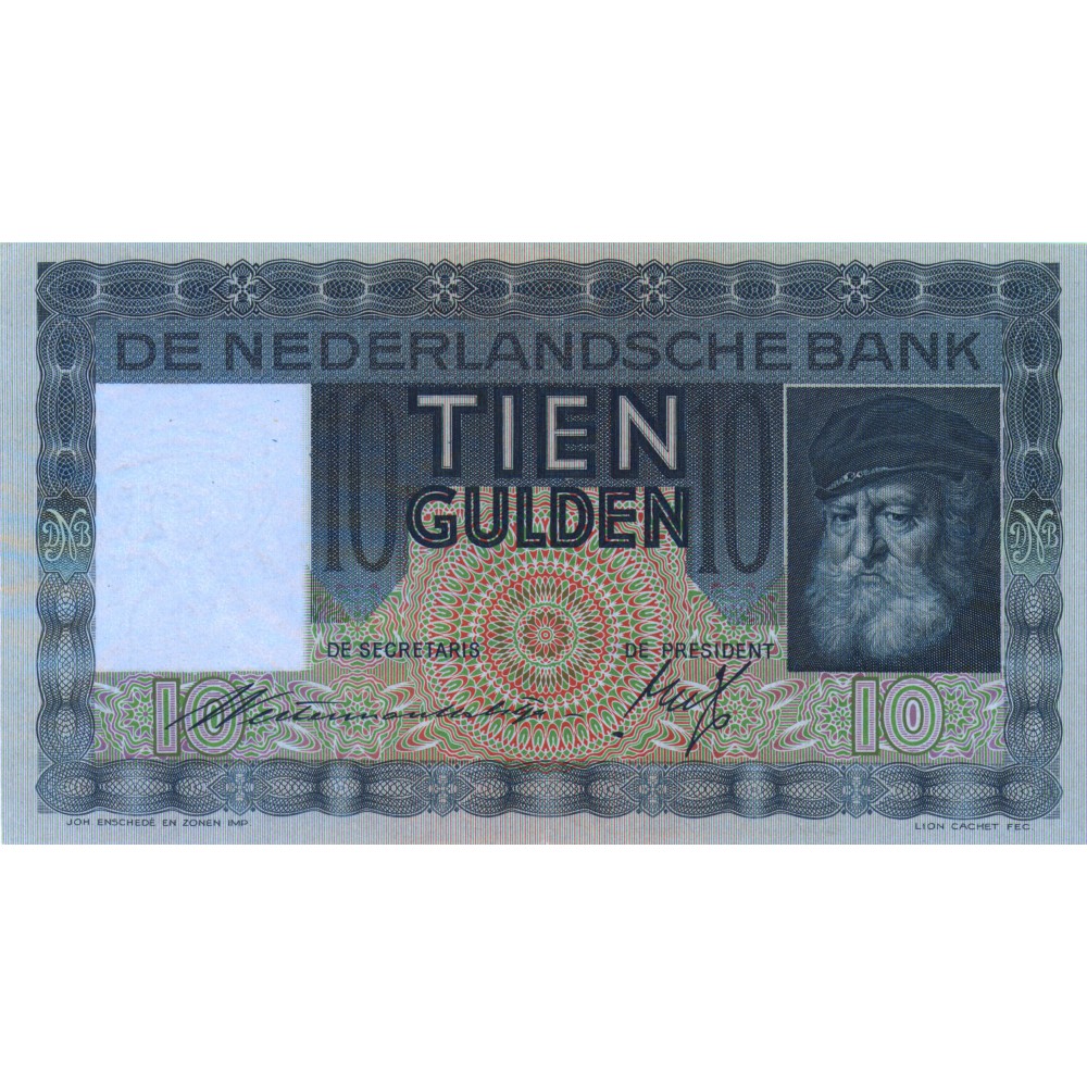 Nederland 10 Gulden 1933 'Grijsaard'