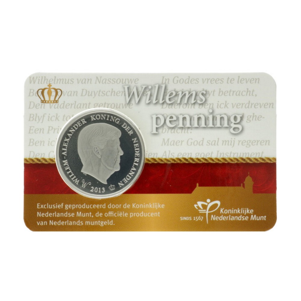 Nederland penning in coincard 2013 'Willemspenning Koning Willem-Alexander'