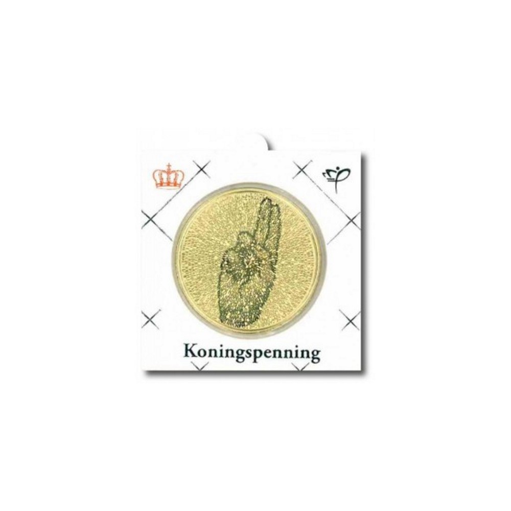 Officiële penning in munthouder 2014 'Koningspenning 1 jaar Koningschap'