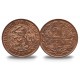 Nederland penning in coincard 2021 '80 jaar afscheid 2½ cent 1941'