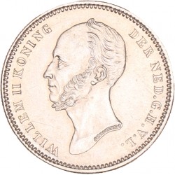 Koninkrijksmunten Nederland 25 cent 1849