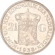 Koninkrijksmunten Nederland 2½ gulden 1938 grofhaar