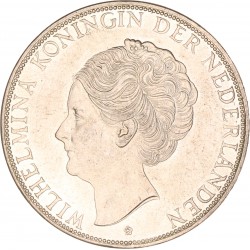 Koninkrijksmunten Nederland 2½ gulden 1938 grofhaar
