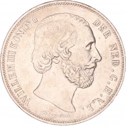 Koninkrijksmunten Nederland 2½ gulden 1863