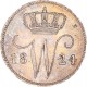Koninkrijksmunten Nederland 25 cent 1824 B